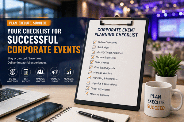 Corporate Event Planning Checklist for Businesses in Pune: A Complete Guide to Successful Events