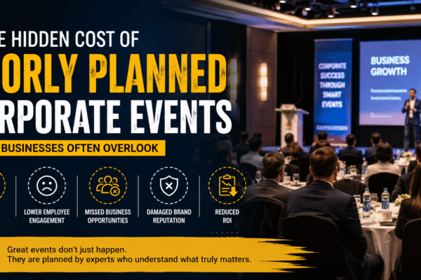 The Hidden Cost of Poorly Planned Corporate Events: What Businesses Often Overlook